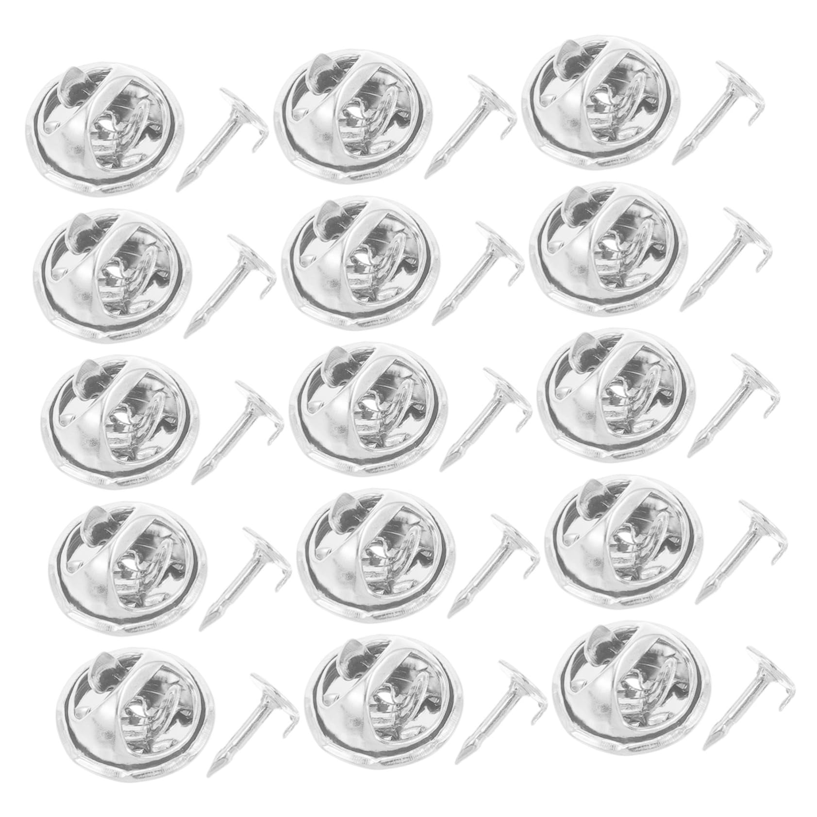 PRETYZOOM 30Sets Elegant Metal Butterfly Clutch Pin Backs DIY Replacement Tie Tack Accessories for Shawls Sleeves Hats Lapels Sturdy Versatile Brooch Spare Parts