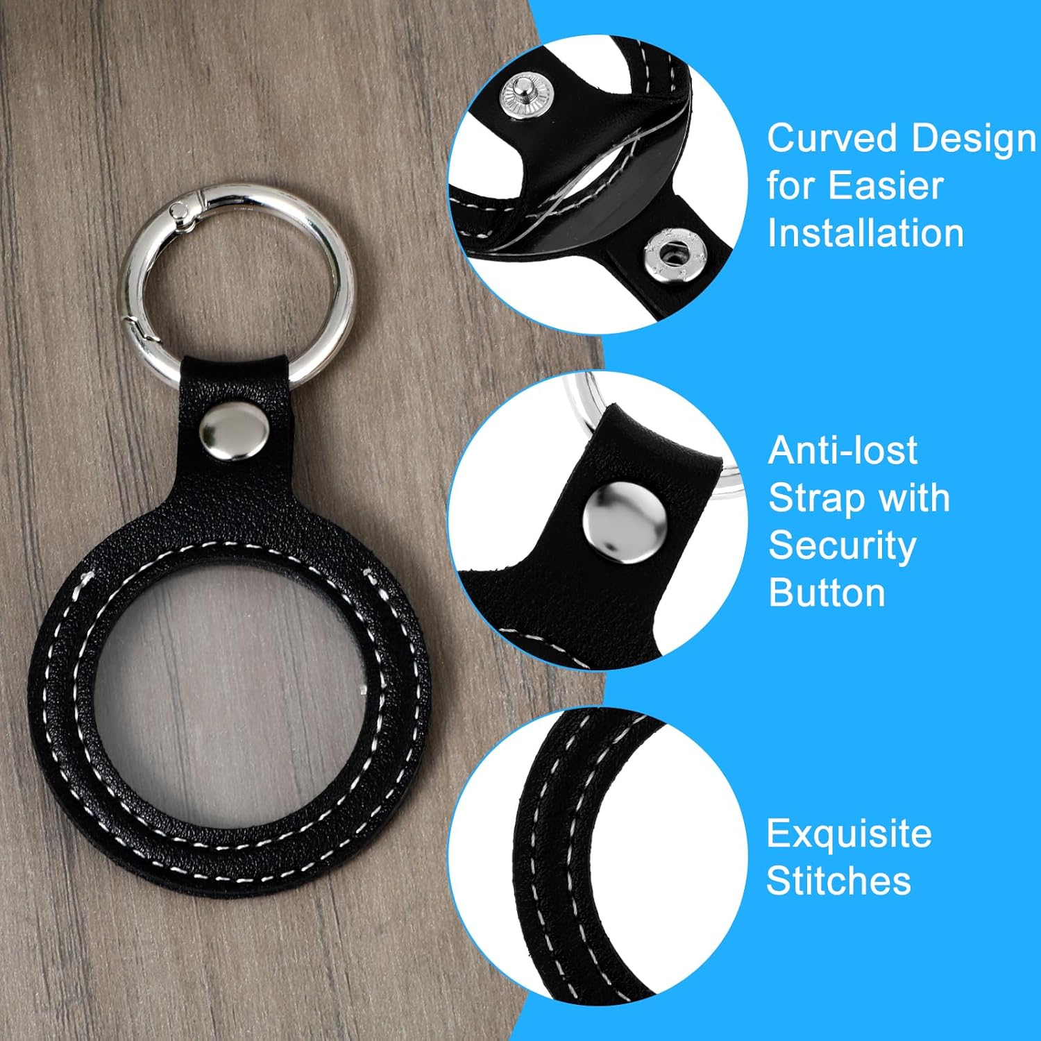 YUXIANLB AA 코인 홀더 키 첸 PU 레자 동전 납 홀더 키체인 AA 메달리온용 표준 챌린지 코인 쿼터 럭키 코인 복구 칩  디스플레이 스토리지 (블랙) 블랙 ONE SIZE-Freehip.co.kr