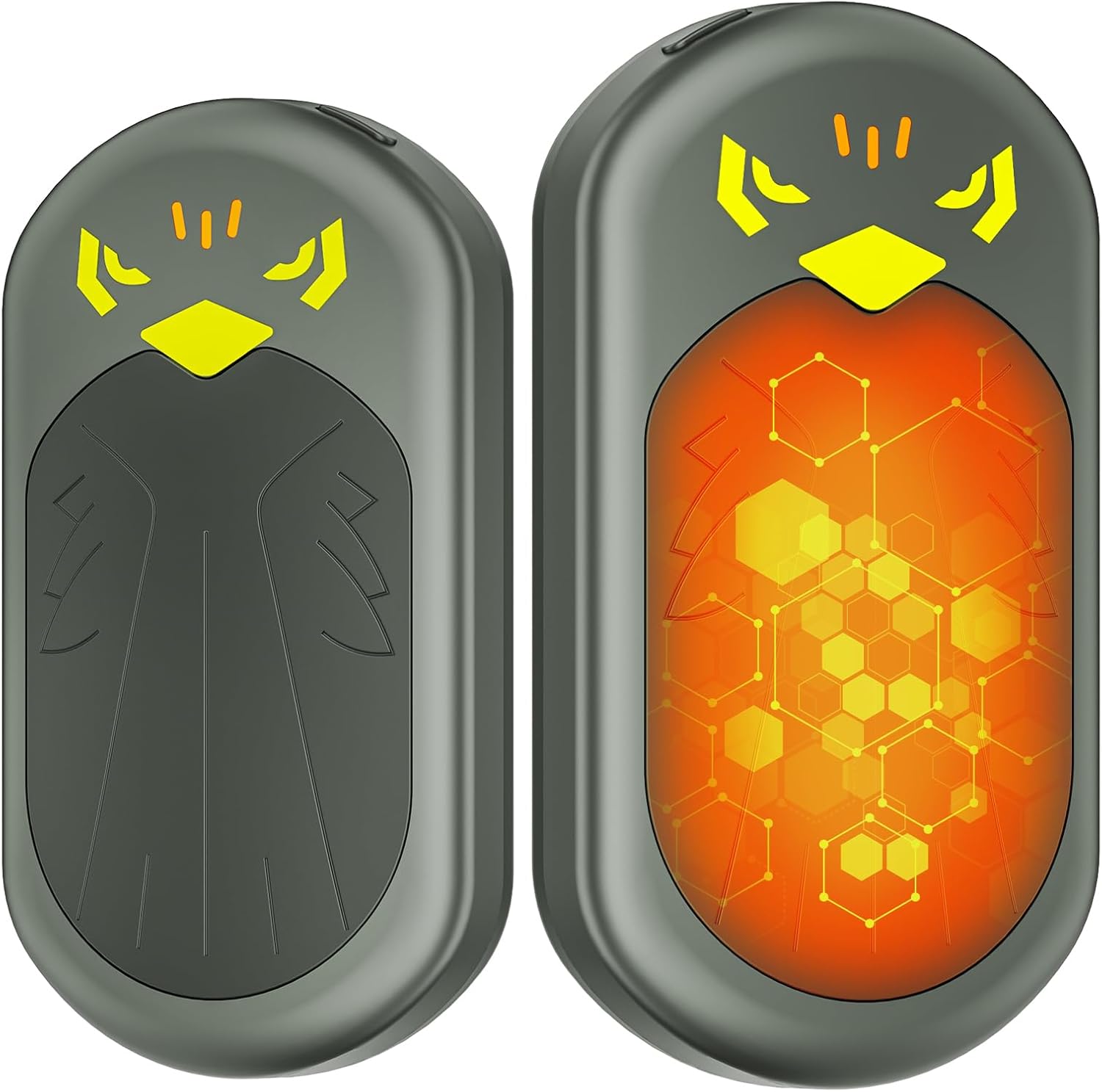 Hand Warmers, Rechargeable Hand Warmer, 10 Pack Rapid Heating Electric Hand Warmers Rechargeable, Portable Pocket Hot Hands Handwarmers Gifts for Women, Men, Camping, Hunting Gear Gray