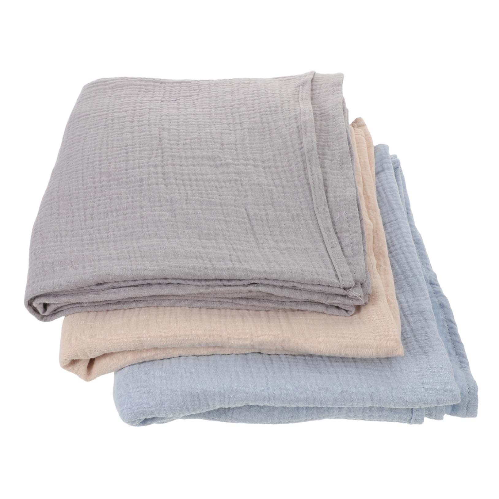 Hohopeti 3 Pezzi Coperta Mussola per Ragazzo Ragazza Morbida Traspirante e Sicura Fascia Ragazzo Ragazza Unisex per Sonno e Nanna Confortevole