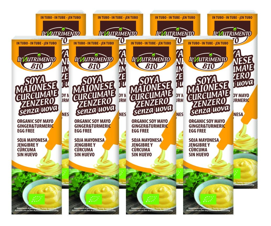 Probios - Il Nutrimento Soia Maionese Curcuma e Zenzero - Pacco da 8 x 150 g