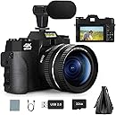 Digital Cameras for Photography, 4K 48MP Vlogging Camera for YouTube, 16X Digital Z...