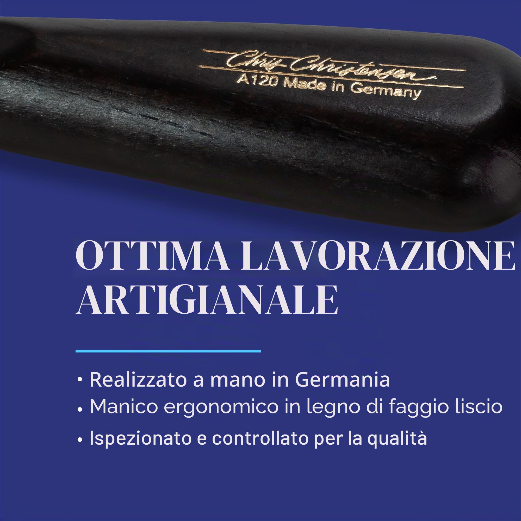 Chris Christensen Spazzola per cani da 20 mm, spazzola per cani, spazzola speciale per lo sposo come un professionista, rimuove tappetini e grovigli, perni arrotondati e con messa a terra, non tira il