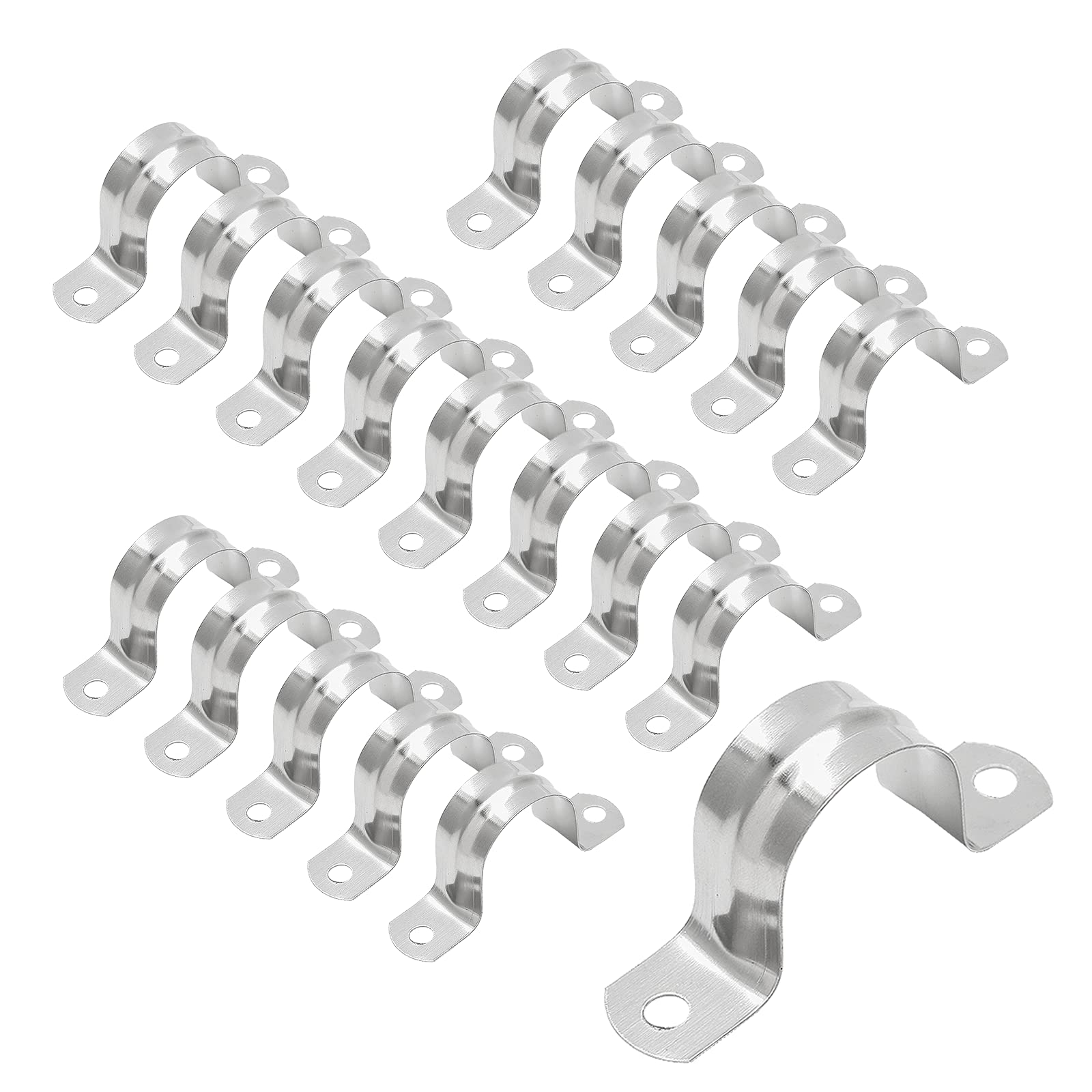 Bonsicoky M40 Rigid Pipe Strap, 1-1/2 Inch, Stainless Steel