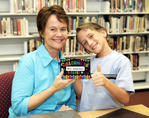 Miniatura 5 de WaaHome Postales de bienvenida para estudiantes, 30 postales de regreso a clases, postales personalizadas con nombre para profesores, 4 x 6