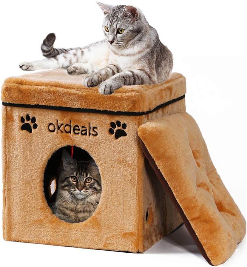 cube storage cat bed