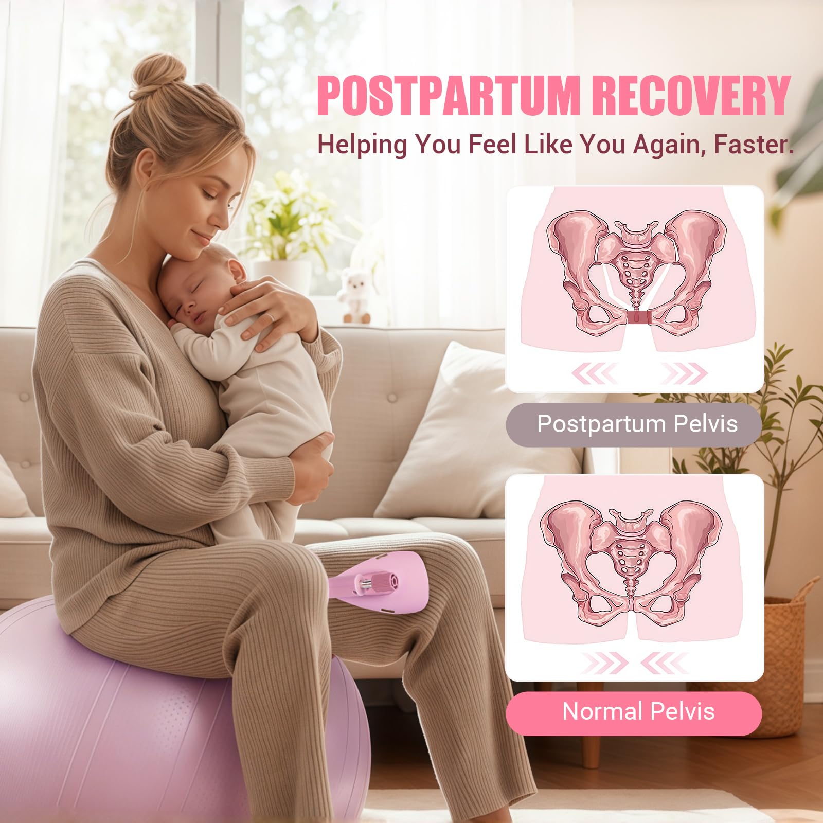 Allenatore per coscia da donna, dispositivo per esercizi per pavimento pelvico a 360° con fascia di resistenza, resistenza regolabile da 6,8 a 34 kg, attrezzatura per allenamento della coscia per