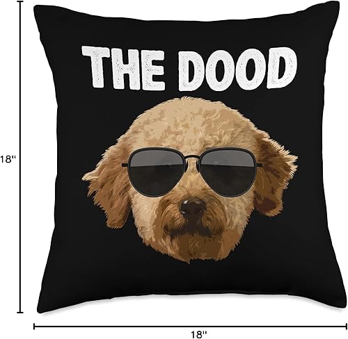 Miniatura 4 de Labradoodle Gift Golden Doodle Accessories  Stuff Cool Design - Almohada Goldendoodle para hombres y mujeres 18 x 18 pulgadas multicolor