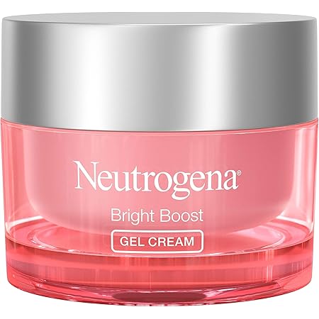 Neutrogena Bright Boost Brightening Moisturizing Face with Skin Resurfacing and Brightening Neoglucosamine for smooth skin Facial with AHA PHA and Mandelic Acids, Gel Cream, 1.7 Fl Oz