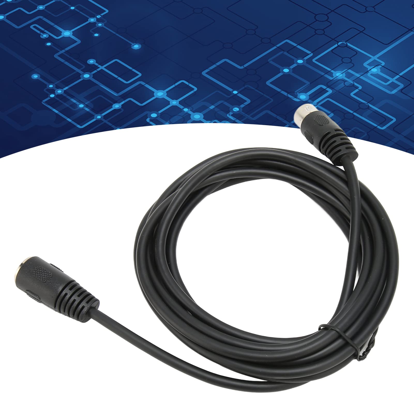 90° DIN 1 Spina Maschio a 2x 5 Pin DIN Femmina Presa Y Splitter Adattatore Cavo A EUR 9,05