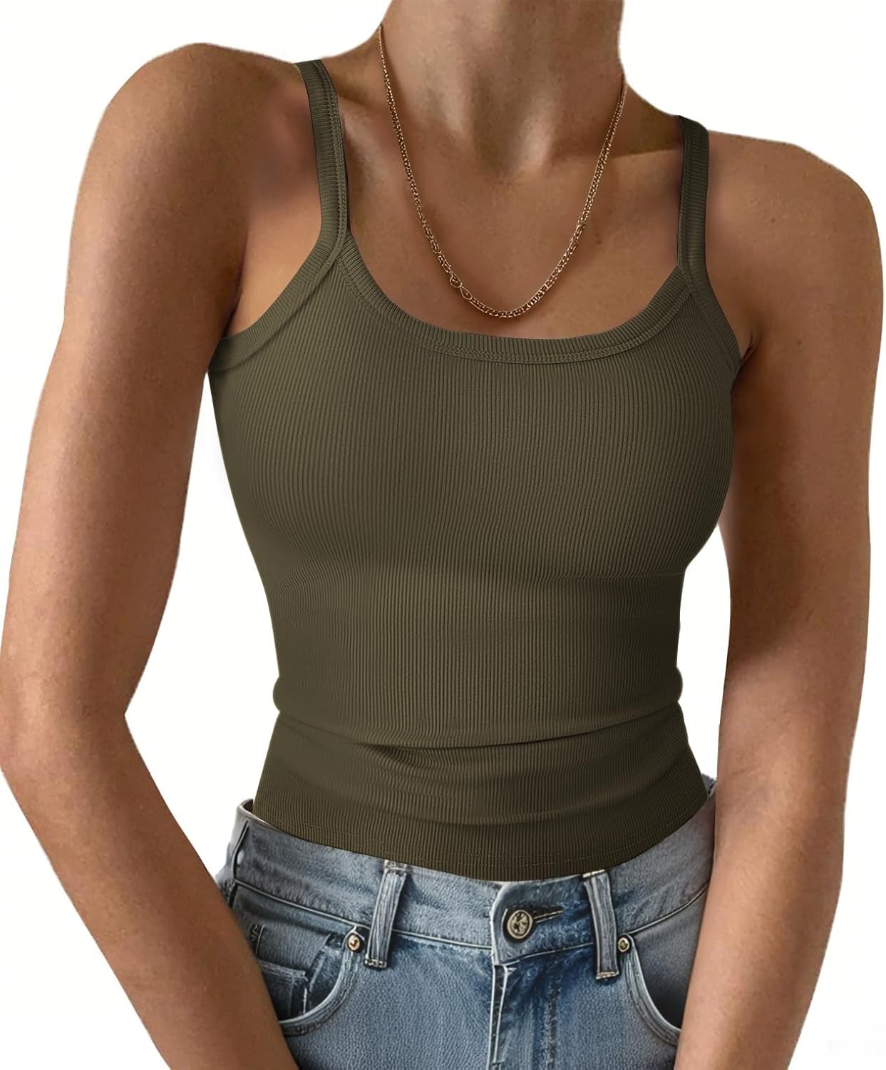 Ribbed Tank Tops for Women 2025