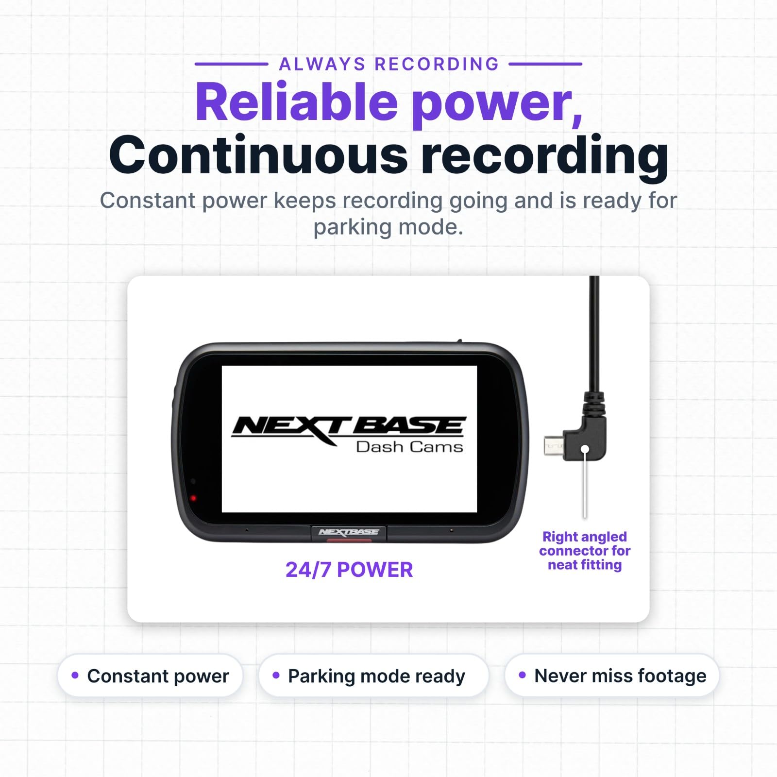 NEXTBASE ACC - SERIE 2 - Kit d'installation fixe