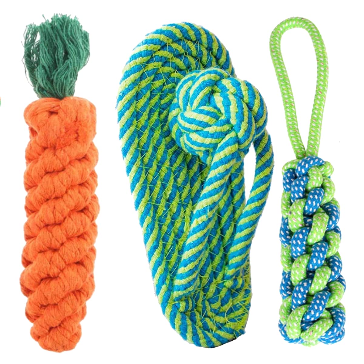 YOUHAVEDEAL Toys for Puppies + Chewable Rope Teething Playing Toys + Interactive Toys + Rope Toy + Chew Rope Sleeper Toys + Carrot Rope Toys + Aggressive Puppies Toys 3 in 1 Combo Pack Toys (B09GW6J8Z4) Amazon Price History, Amazon Price Tracker
