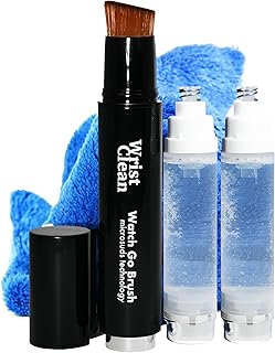 Watch Cleaning Kit | Scratch-Free Bristles & Refillable | Watch Cleaner with Microsuds Formula | Watch Kit (1x) Brush (1x) Refill (1x) Drying Towel | USA Made Watch Care Kit (3 Piece Kit)