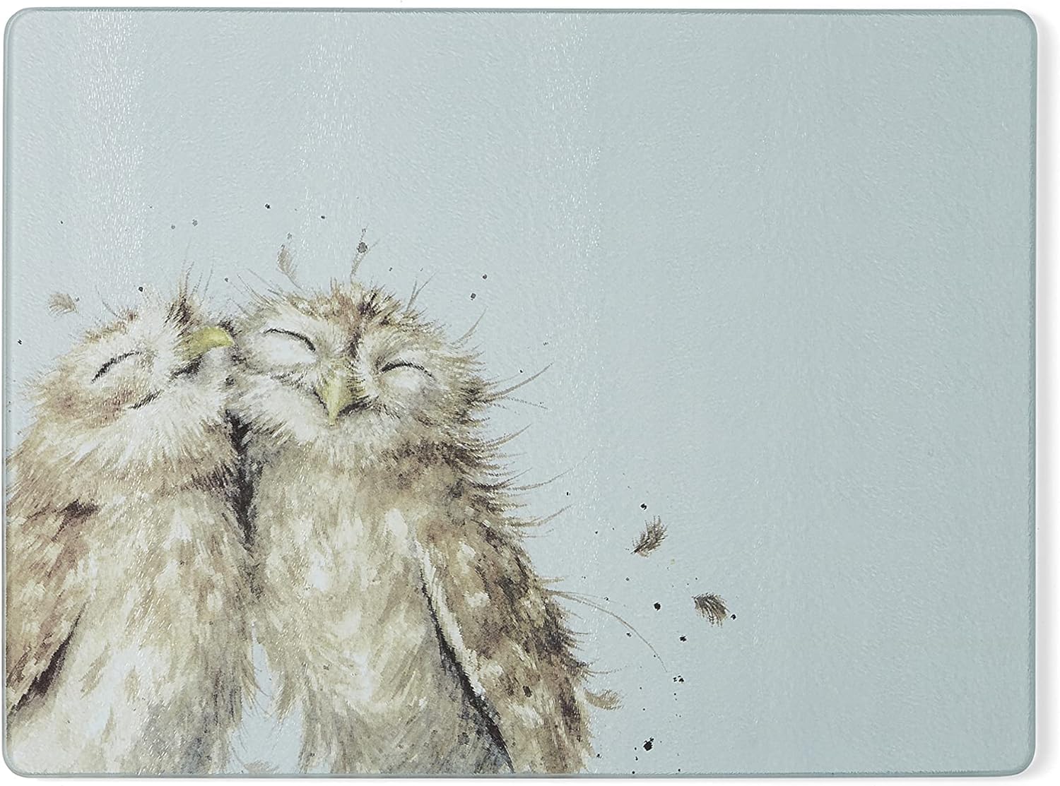 wrendale designs - 39birds of a feather39 glass worktop saver