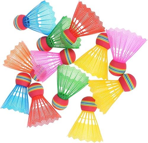 Miniatura 8 de 12 bolas de plástico para niños, volantes deportivos para pájaros, volante de interior, volante colorido, pelota de bádminton, pelota de juguete de