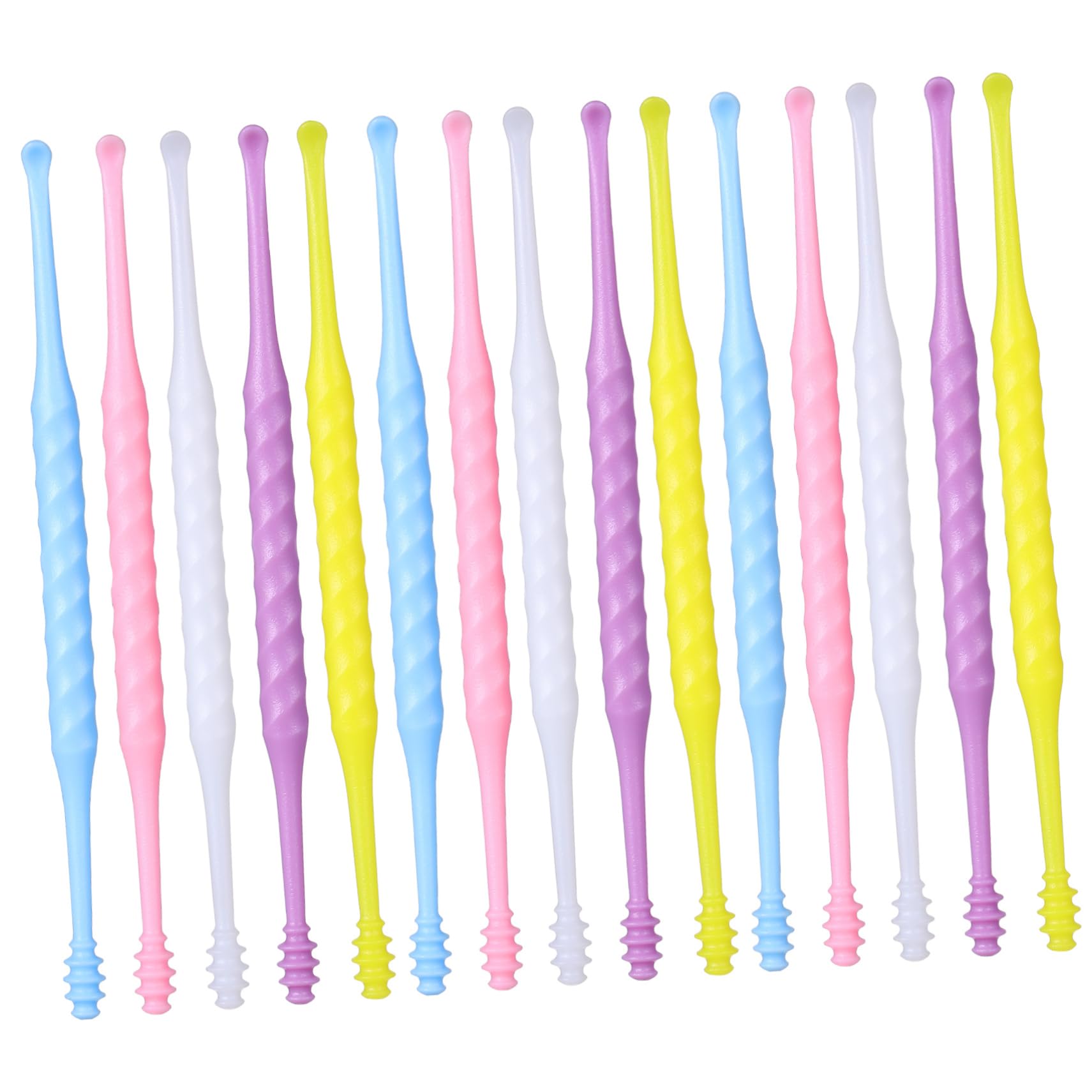 SOESFOUFU 20 Pcs Earwax Cleaner Ear Wax Removal Tools Spiral Ear Spoons Ear Scoop Earscoop Double End Earwax Removal Electric Earwax Removal Ear Hole Cleaner Ear Cleaner Ear Pick Plastic Abs