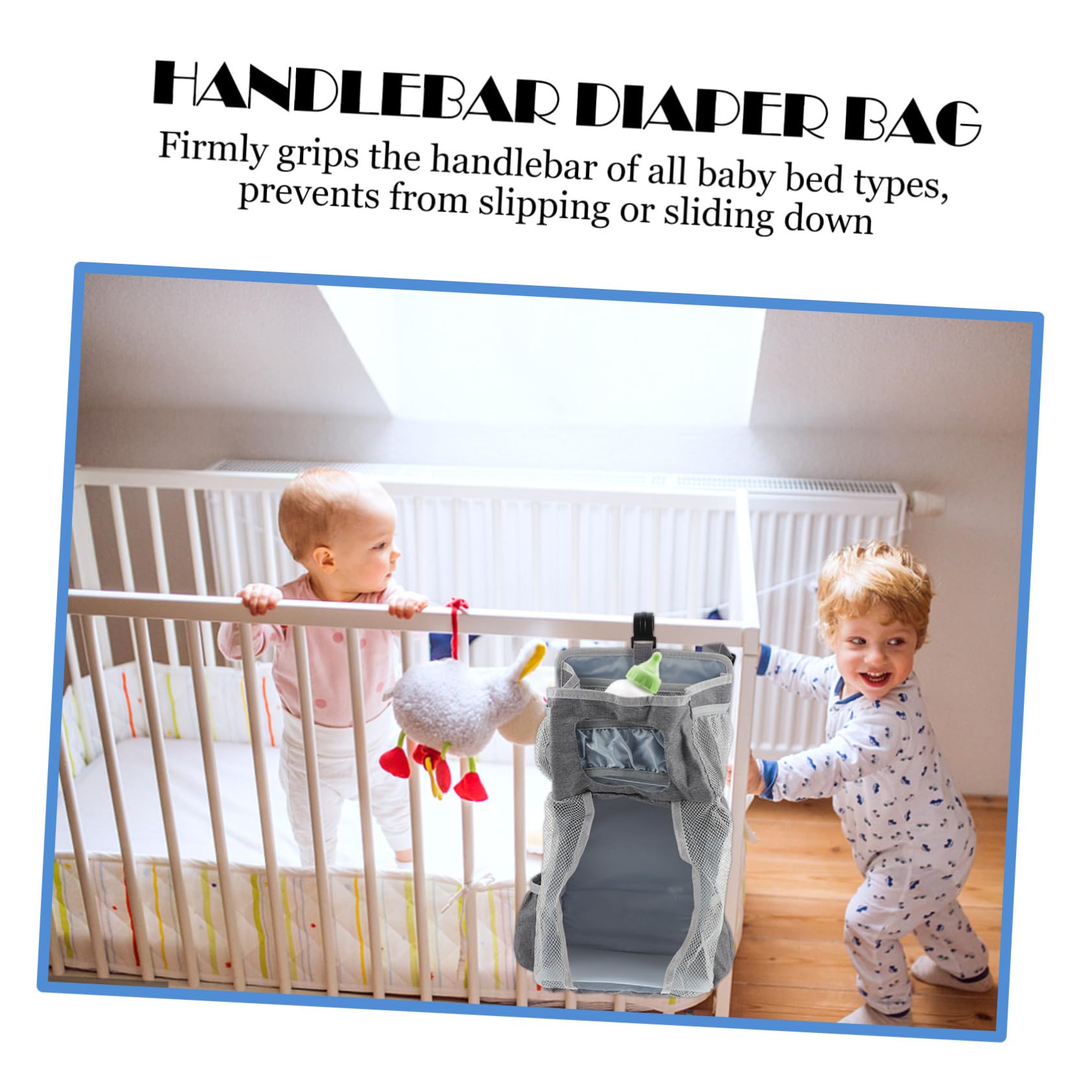 ibasenice 2stücke Hängende Windeltasche Für Babybett Großer Organizer Für Wickelutensilien Platzsparend Und Abnehmbar Für Windeln Spielzeug Und Feuchttücher Für Babypflege