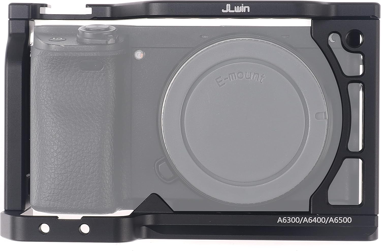 Hersmay Aluminum DSLR Rig Camera Cage Video Stabilizer for Sony A6500 A6400 A6300 A6000 A6100 Cameas with Cold Shoe,Handle Locating Holes,Multiple 1/4" 3/8" Screw Holes