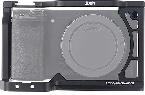 Miniatura 2 de Foto4easy - Jaula para cámaras Sony A6500 A6400 A6300 A6100 A6000 con liberación rápida 14" 38" tornillo y zapata fría micrófono de expansión