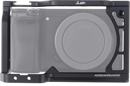 Hersmay Aluminum DSLR Rig Camera Cage Video Stabilizer for Sony A6500 A6400 A6300 A6000 A6100 Cameas with Cold Shoe,Handle Locating Holes,Multiple 1/4" 3/8" Screw Holes