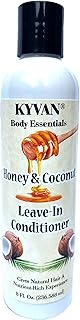 KYVAN Honey & Coconut Leave In Cream, Paraben Free, Cruelty Free, Natural Hair, 8 oz
