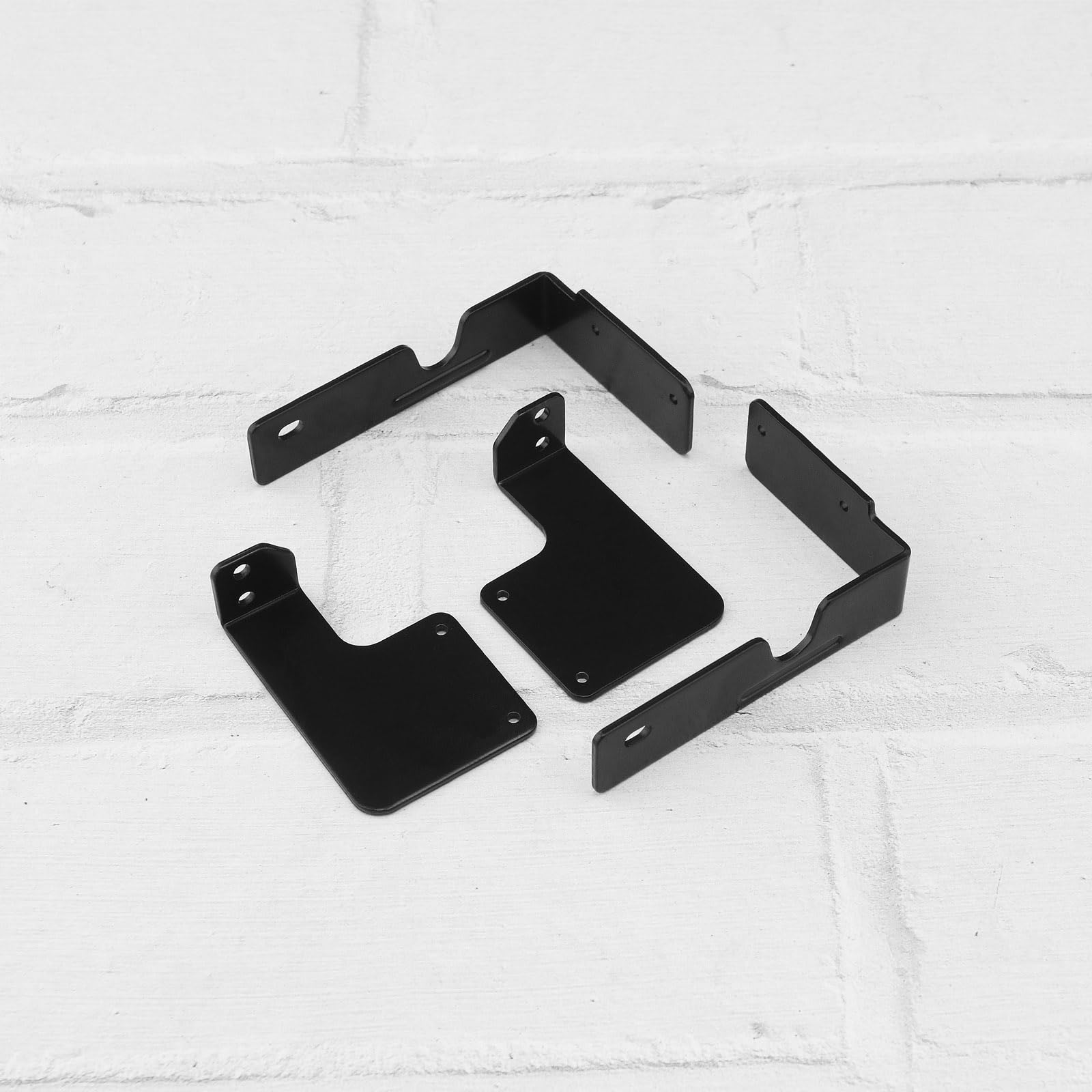 ECSiNG 1 Ensemble de Garde-Boue de Voiture RC Kit d'installation de Garde-Boue de Voiture RC Kit d'installation de Garde-Boue Avant arrière en Caoutchouc Compatible avec TRX-4 Defender 1/10 RC Crawle