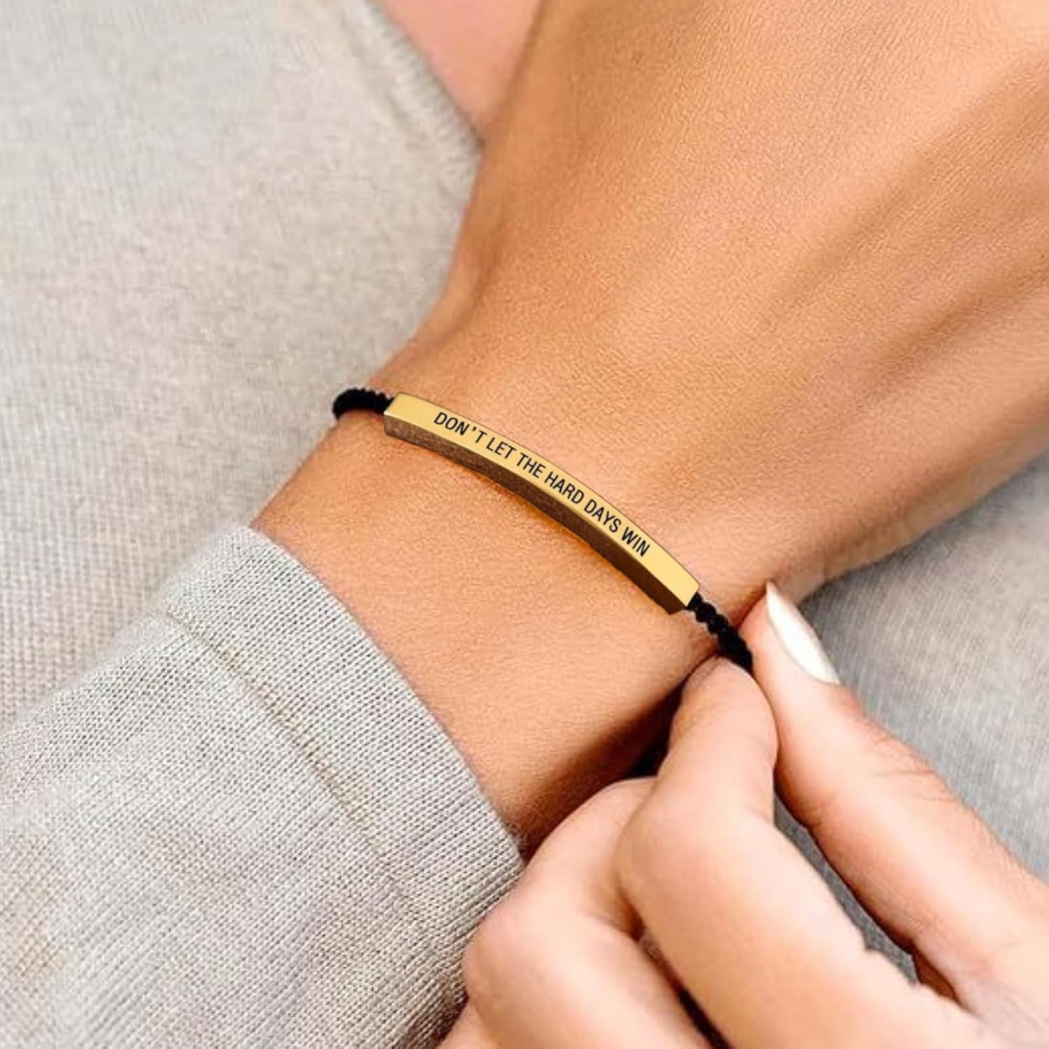 72ore Remember Who the F You Are Bracelet Dont Let the Hard Days Win Bracelet Inspirational Bracelets Encouragement Inspirational Gifts for Women Trendy - Image 7