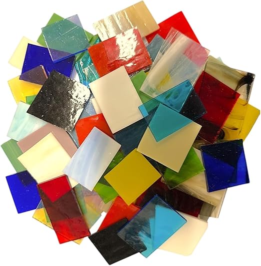 System 96 Variety Fusing Glass Scraps - COE 96 Scraps by Binari Glass Studio