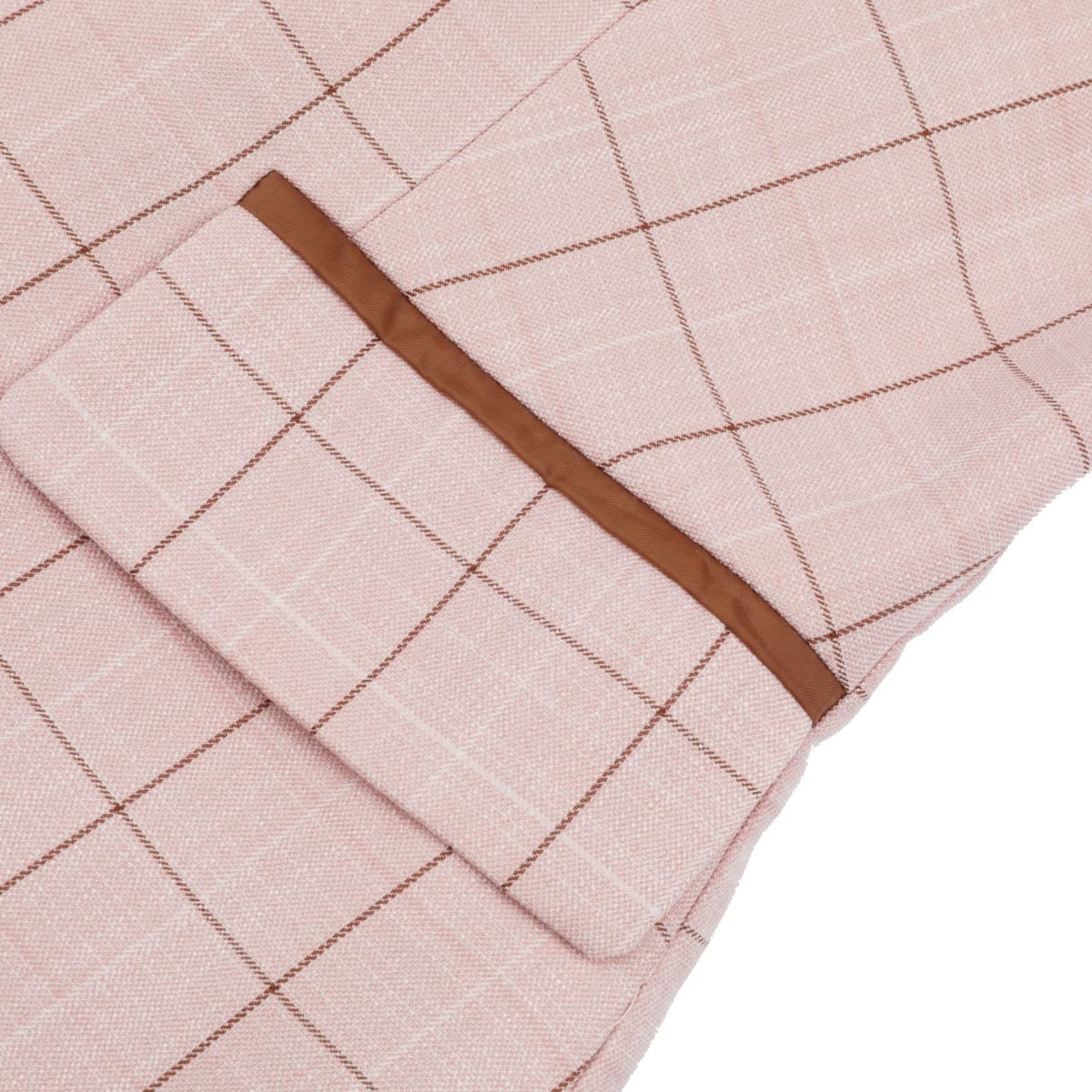 YUNCLOS Traje de 2 piezas a cuadros para mujer, manga larga, elegante, formal, oficina, un botón, blazer y pantalón
