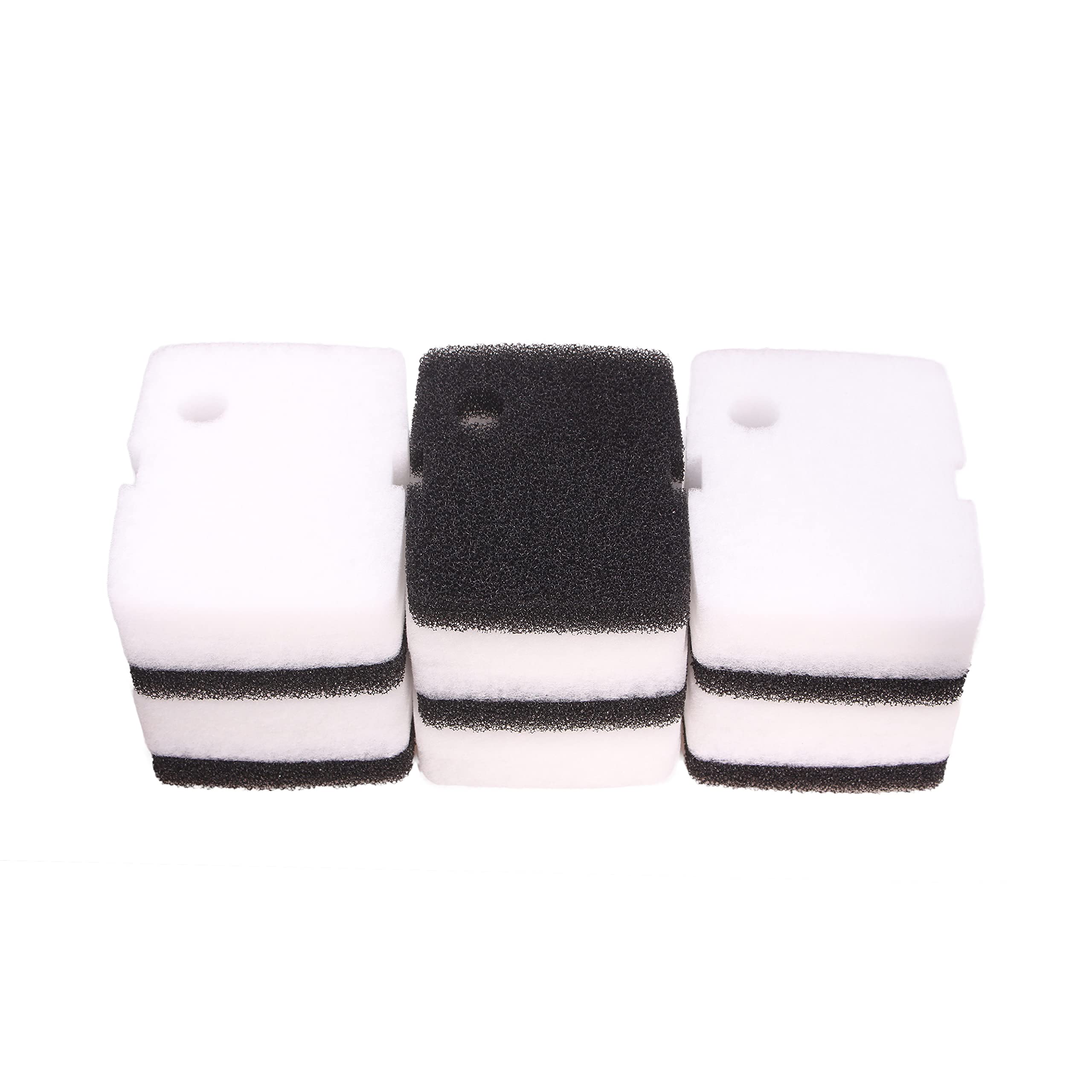 Lot de filtres en mousse bio-Floss compatible avec les filtres Cascade 1200/1500 GPH (12 tampons de fil, 6 éponges bio)