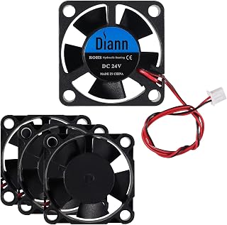 DIANN 4pcs 3010 Brushless Cooling Fan DC 24V 3D Printer Fan Hydraulic Bearing for RepRap i3 CR-10 and Other Small Appliances Repair Replacement