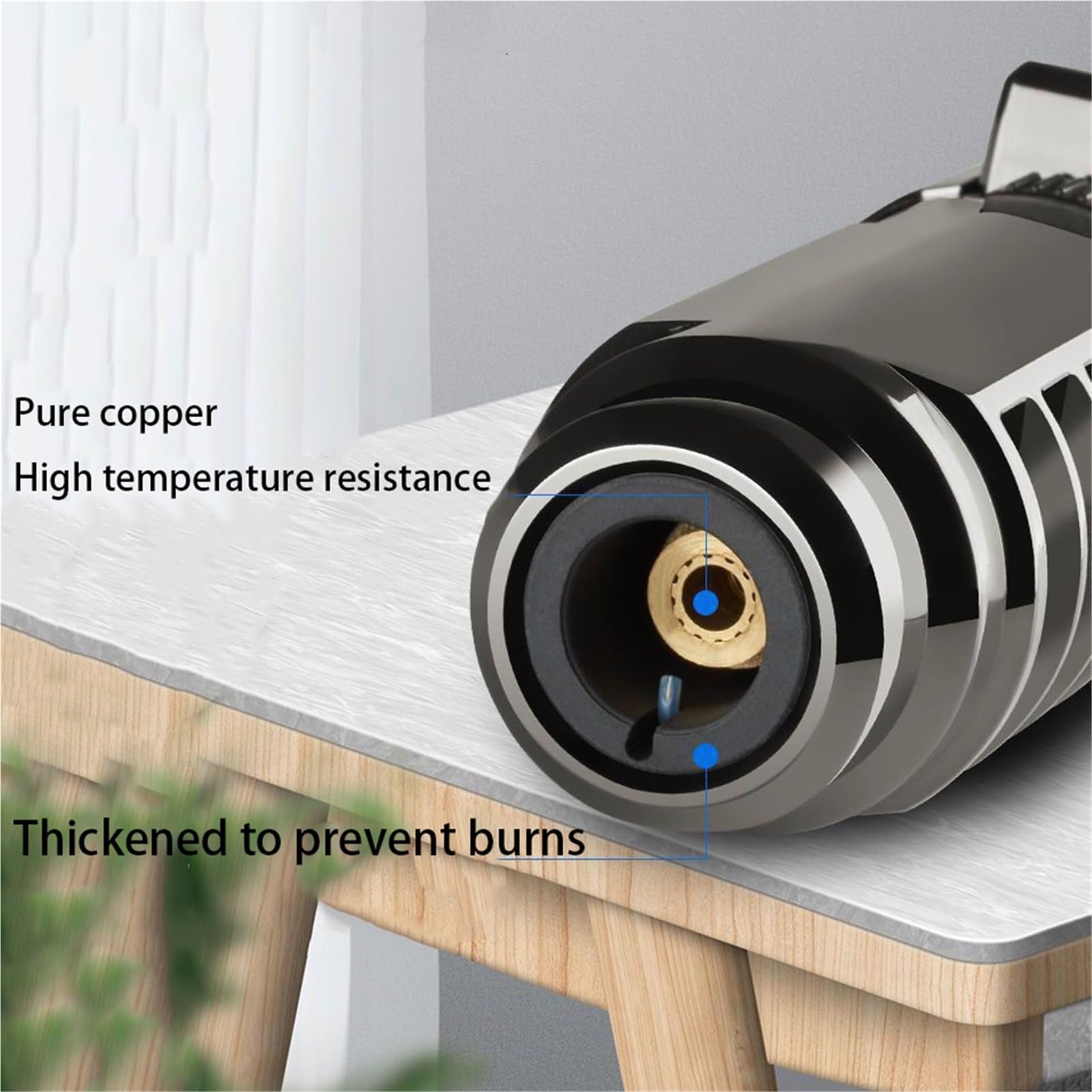 Briquet Torche Butane Rechargeable 1800℃ Jet Flamme Coupe-Vent Réglable Cuisine Extérieur Idéal pour Camping Barbecue
