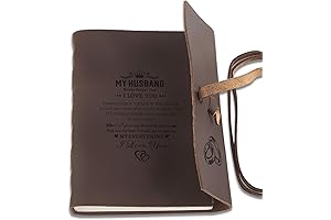 Personalized Leather Journals to Husband Engraved, Custom Leather Notebook for Men