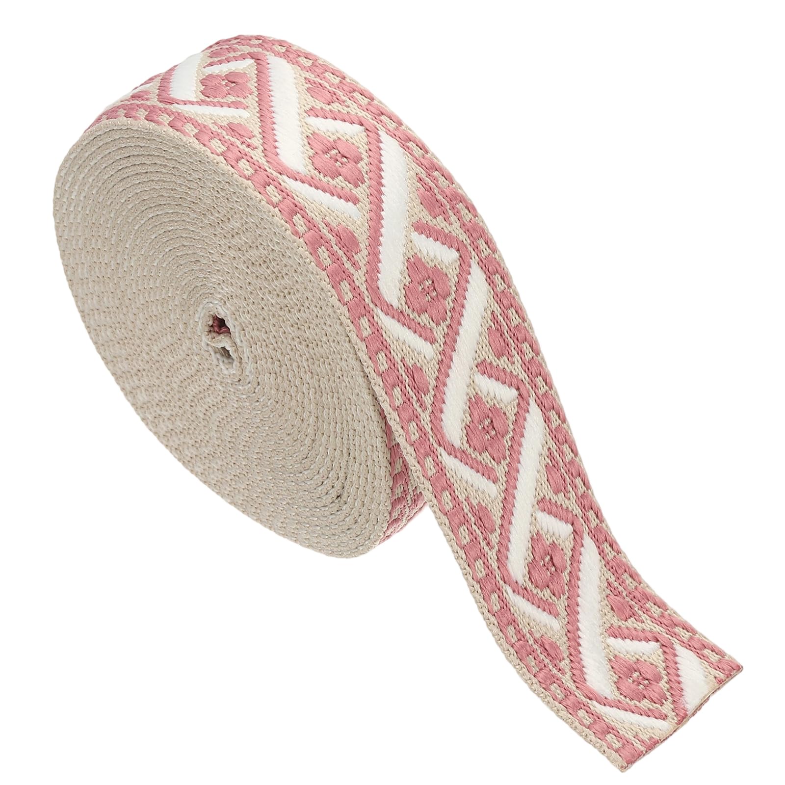 Sangle en coton jacquard brodé d'une finition haut de gamme pour maroquinerie