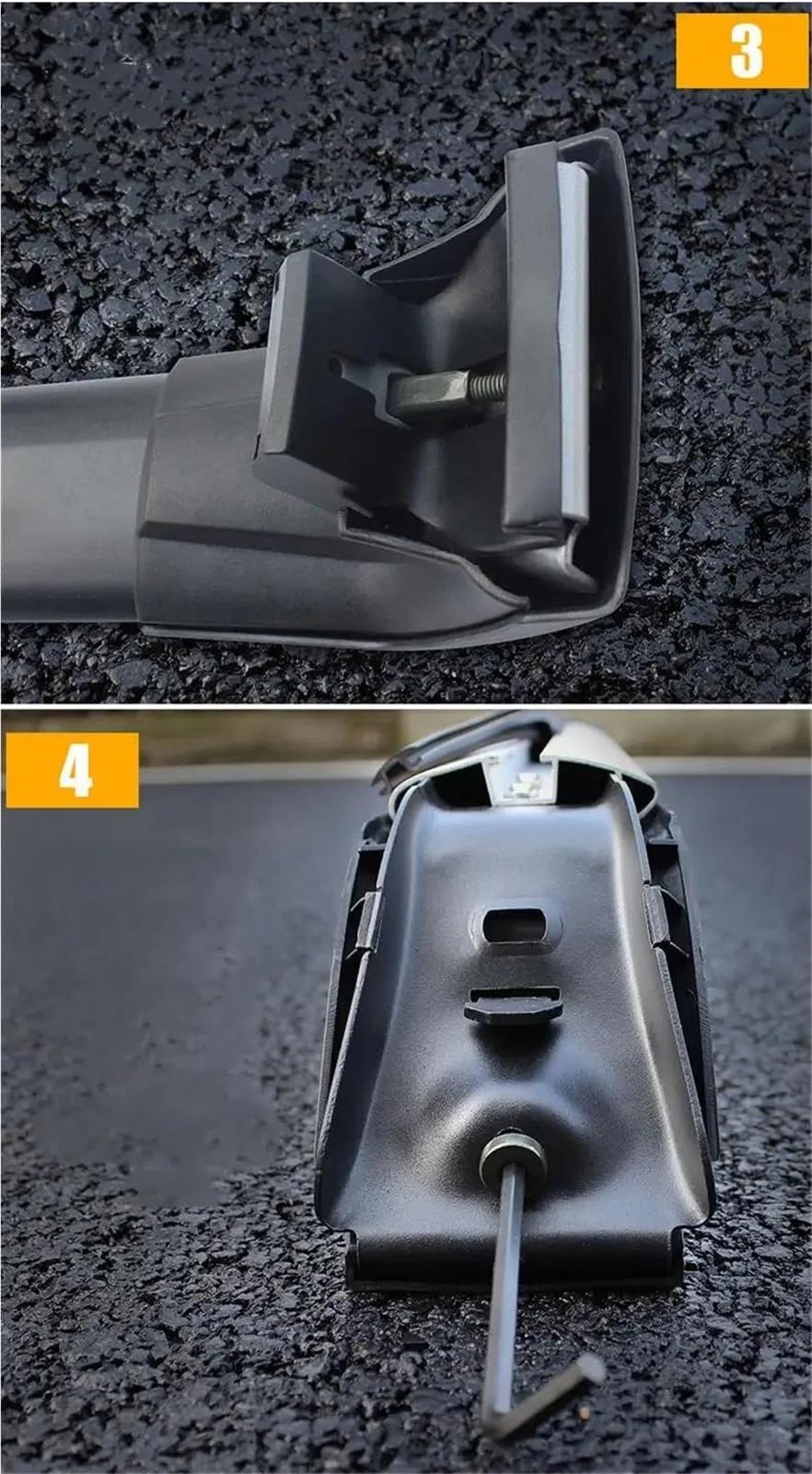 Barras Portaequipajes Barra Transversal para Techo para Toyota para Fortuner 2016-2025 con Rieles Barras Portaequipajes Cajas Superiores Aleación Aluminio(Negro Plata)