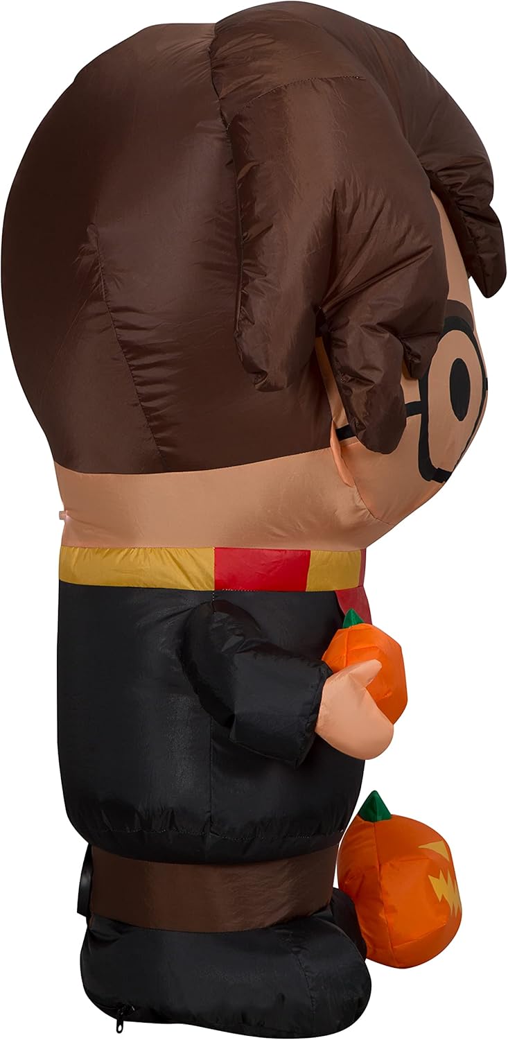 Gemmy Harry Potter Halloween Inflatable, 3 Ft Tall Lighted Yard Decoration with Pumpkin, Indoor Outdoor Decor