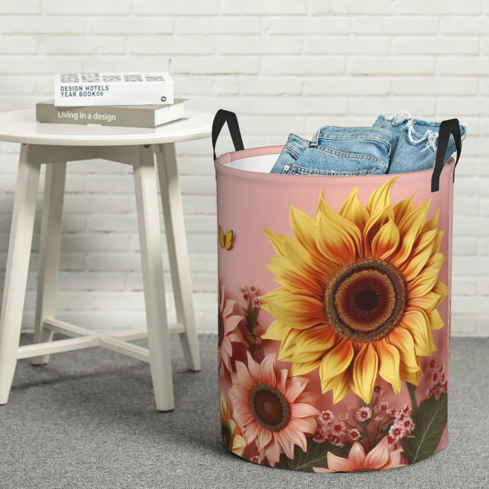 Panier à linge imperméable grand tournesol sac rangement M
