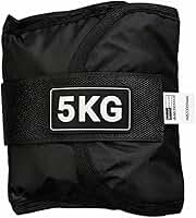 1 Caneleira 5kg de Peso para Tornozelo ou Punho, Ajustáveis para Musculação, Academia, Perna, Treino em Casa, Fitness, CrossFit, Funcional