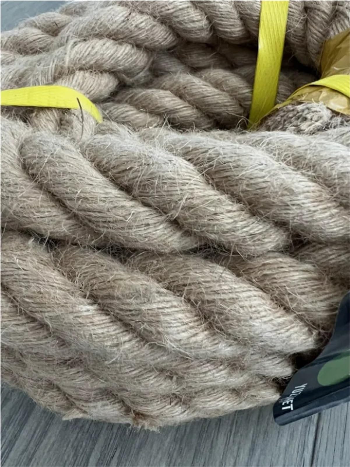 Corda Canapa Naturale 40mm x 1/2/3/4M Corda di iuta naturale Canapa Spago resistente for artigianato Giardinaggio Decorazione amaca