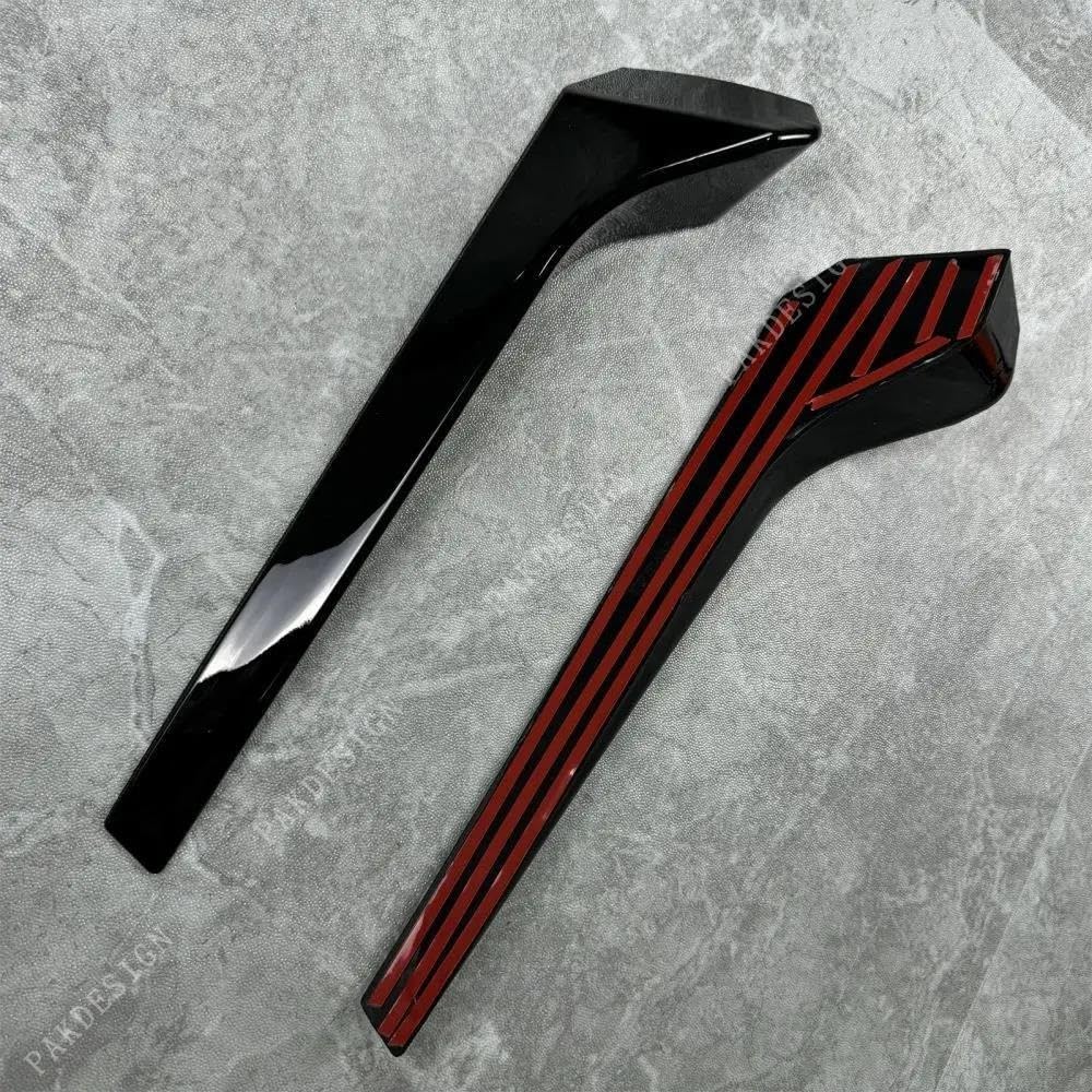 Laterale Lunotto Posteriore Ala Trim Per VW Per Tiguan Per MK2 Per TSI Per TDI R Per Line 2017-2023 Tuning ABS Lunotto Posteriore Spoiler Splitter(Gloss Black)