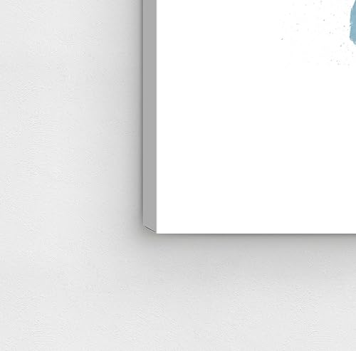 Miniatura 6 de The Oliver Gal Artist Co. Maps - Lienzo decorativo para pared, diseño de Mapamundi Aqua, decoración del hogar, 30 x 30 pulgadas, azul, blanco