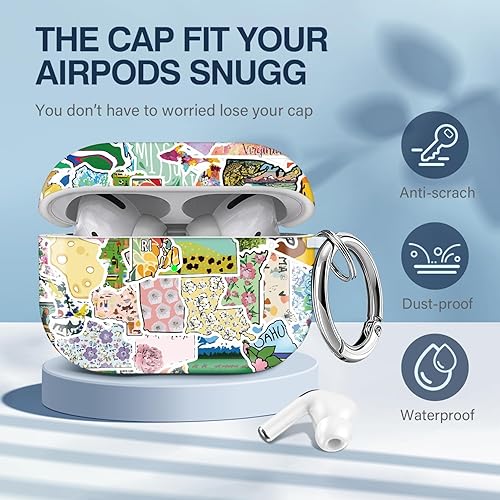 Vista 302 de Maxjoy for AirPods 2nd Generation Case, Unique Design Hard Protective Shockproof Airpods Case Cover with Keychain Compatible with Apple AirPods Sea