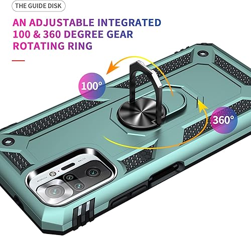 Miniatura 5 de Funda para Xiaomi redmi Note 10 Pro con protector de pantalla, ajuste delgado, protección militar, a prueba de golpes, funda trasera para Redmi Note