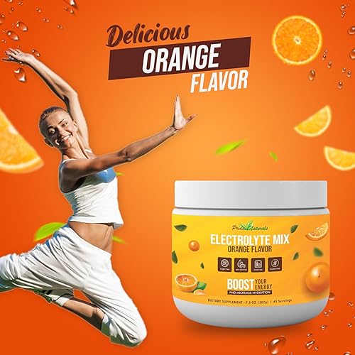 Miniatura 8 de Pride Naturals Polvo de electrolitos bebida hidratante sin azúcar para energía y apoyo inmunológico polvo de electrolitos keto sin azúcar con Sabor