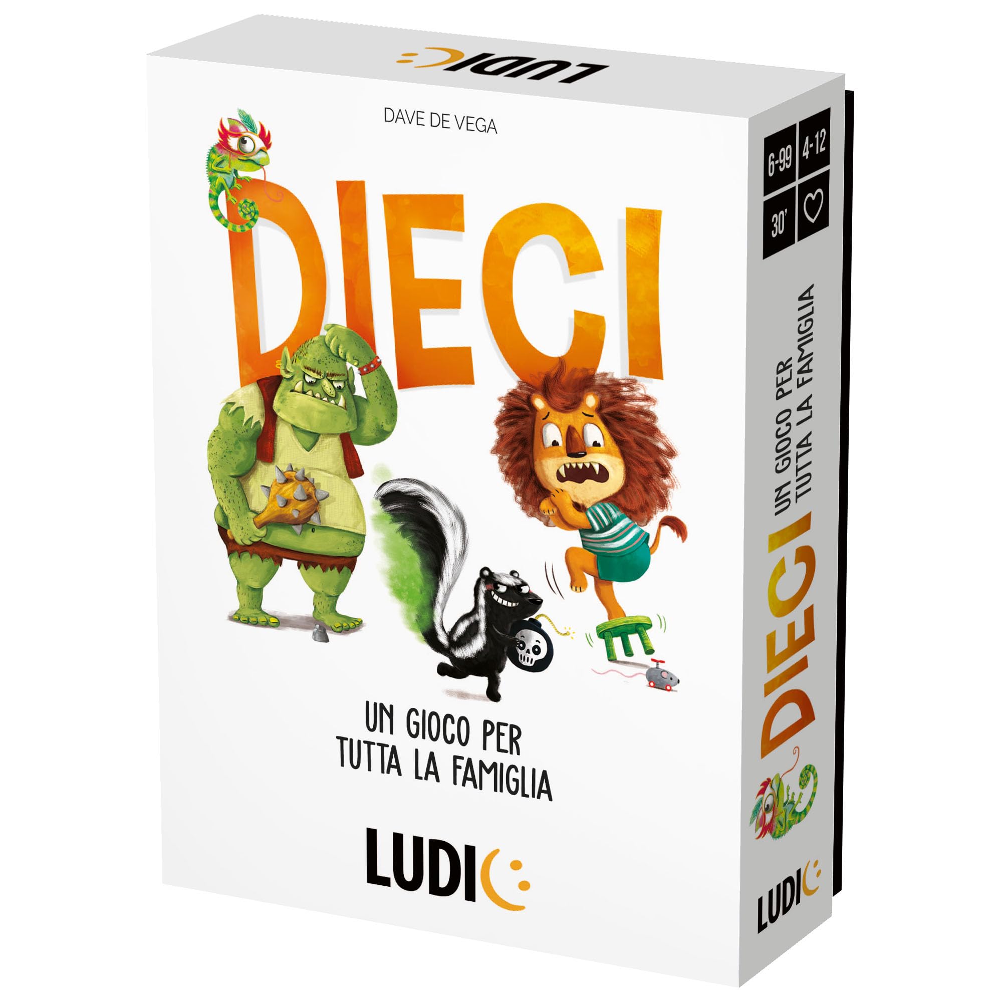 Headu Ludic - Ten: Multi-coloured Party Game for the Whole Family, Up to 10 Players, Age 7+