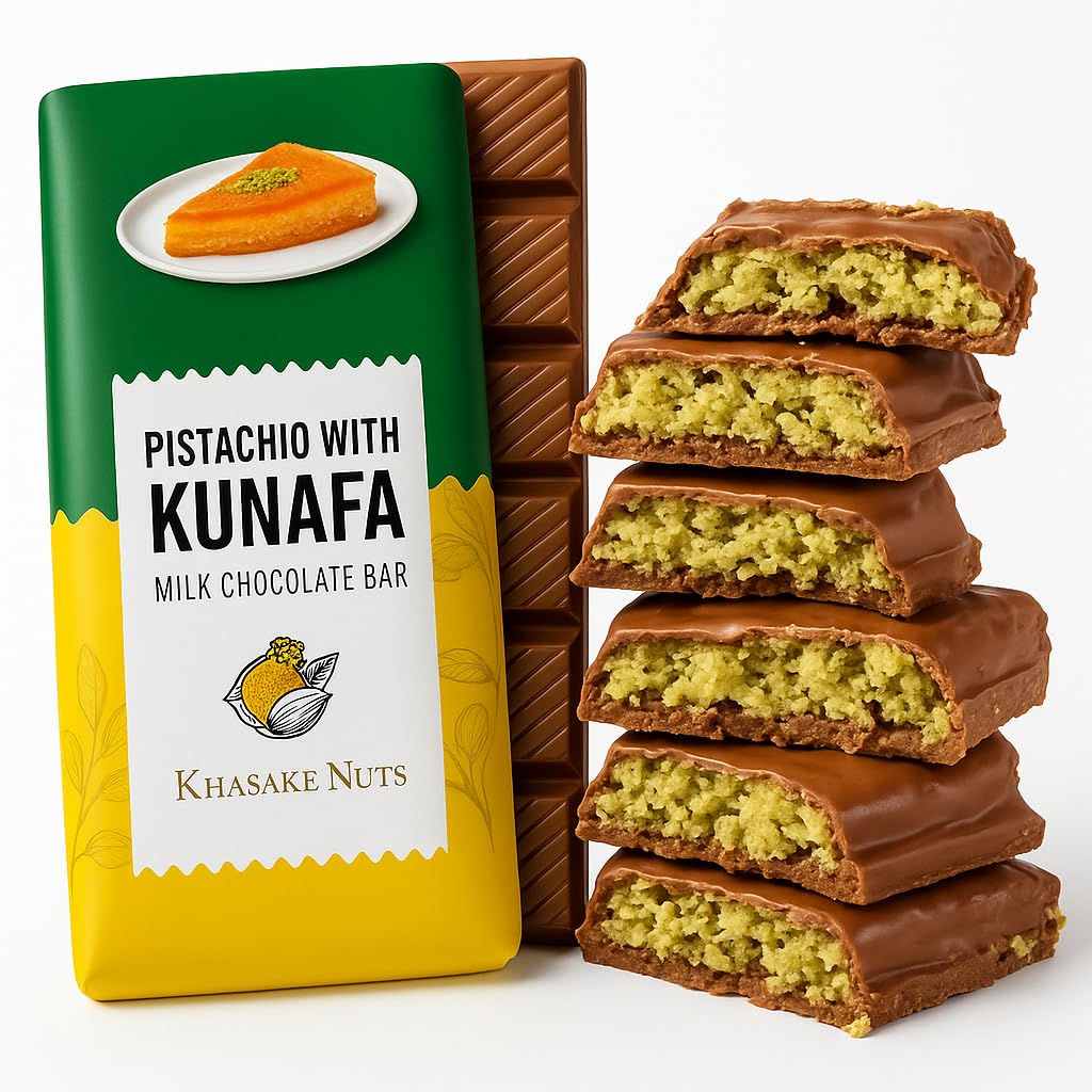 Dubai Chocolate Kunafa Pistachio 75g Made With Real Kunafa Made in U.A.E.
