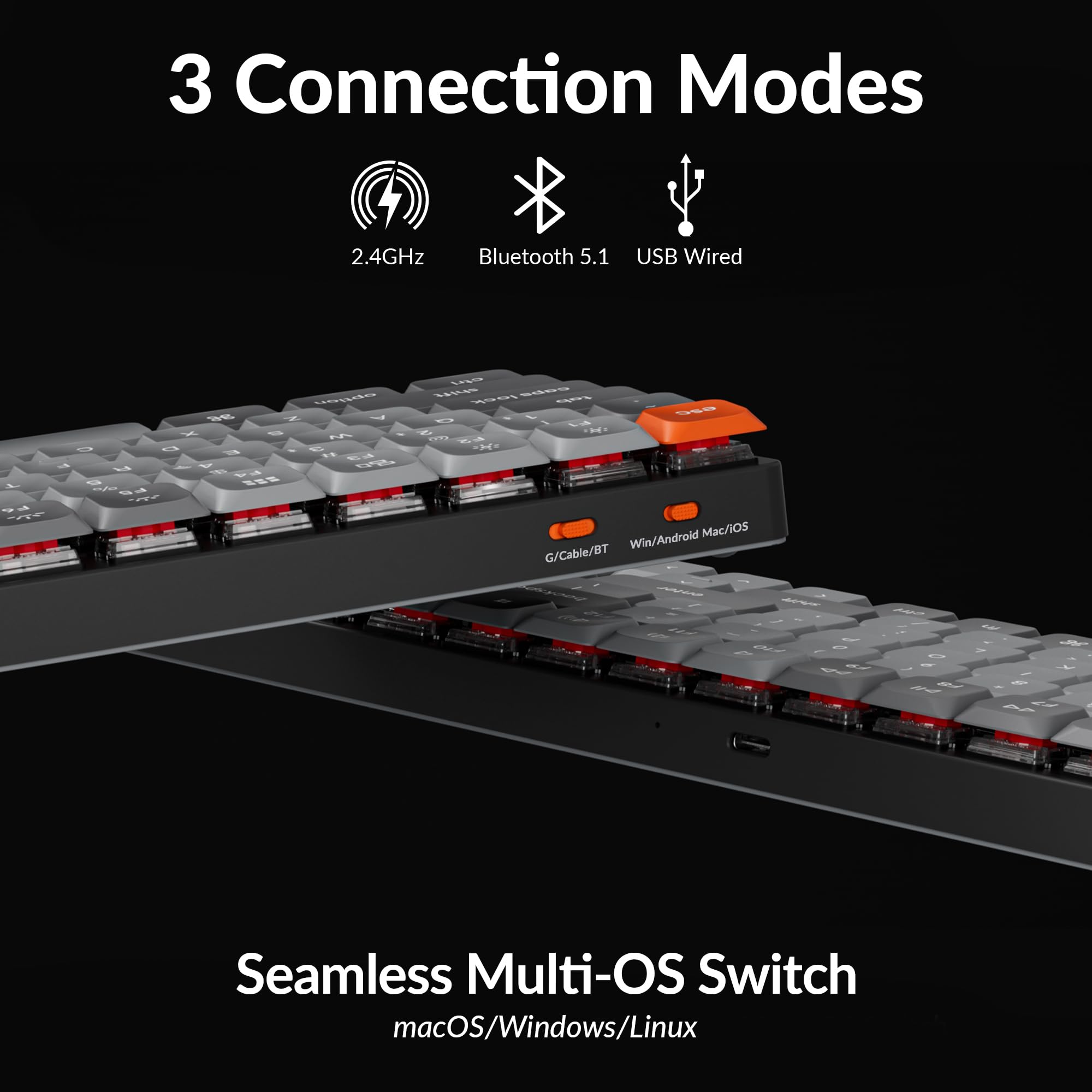 Amazon.com: Keychron K17 Max 96% Layout QMK/Launcher Ultra-Slim