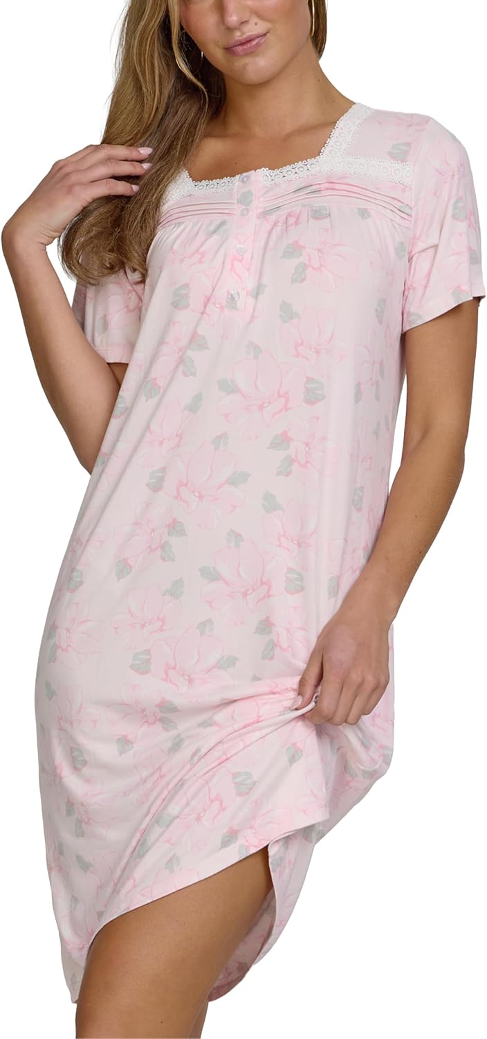 Catherine Malandrino Nightgowns for Women – Breathable Night Gowns for Adult Women, Soft Comfortable Nightgowns