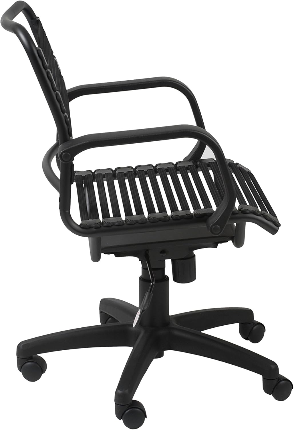 Black Metal Mid Back Bungee Office Chair